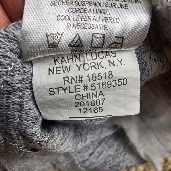 Obsess Sweater Dress with Ruffled Sleeves & Floral Embroidery Gray Girls Size Sm - Picture 5 of 9